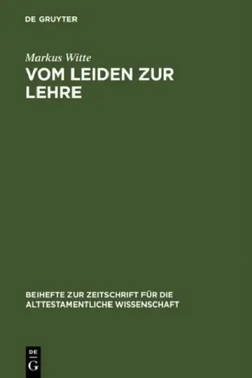 Cover of Vom Leiden zur Lehre