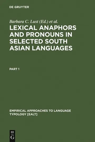 Cover of Lexical Anaphors and Pronouns in Selected South Asian Languages