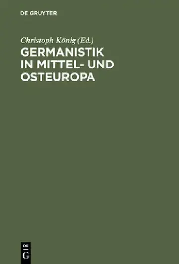 Cover of Germanistik in Mittel- und Osteuropa