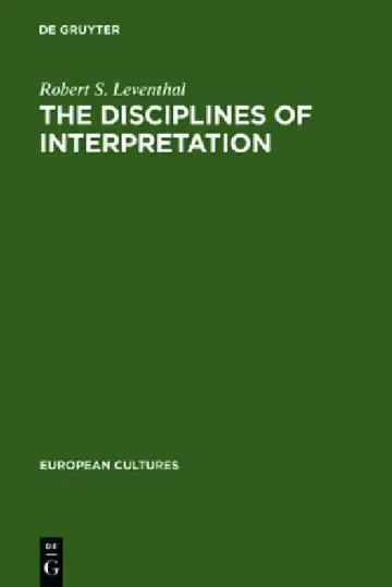 Cover of The Disciplines of Interpretation