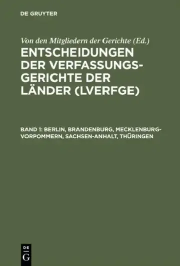 Cover of Berlin, Brandenburg, Mecklenburg-Vorpommern, Sachsen-Anhalt, Thringen