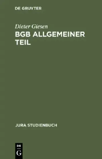 Cover of BGB Allgemeiner Teil