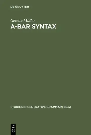 Cover of A-bar Syntax