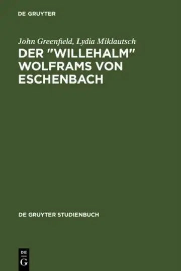Cover of Der "Willehalm" Wolframs von Eschenbach
