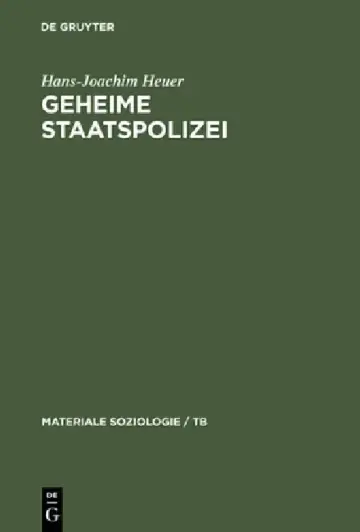 Cover of Geheime Staatspolizei