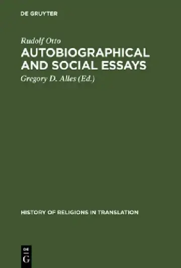 Cover of Autobiographical and Social Essays