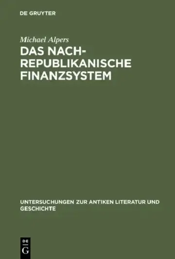 Cover of Das Nachrepublikanische Finanzsystem