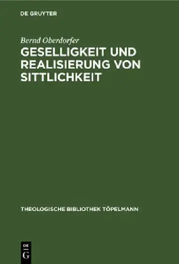 Cover of Geselligkeit Und Realisierung Von Sittlichkeit
