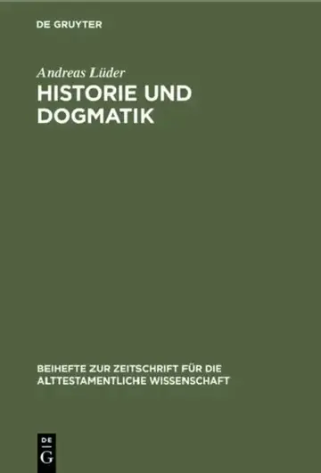 Cover of Historie Und Dogmatik