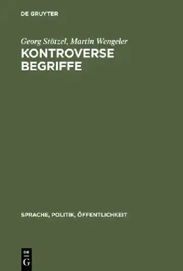 Cover of Kontroverse Begriffe