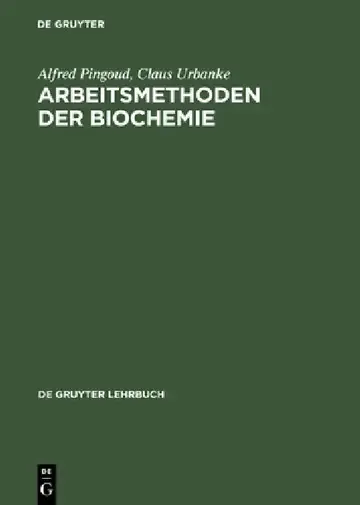 Cover of Arbeitsmethoden der Biochemie