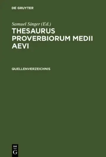Cover of Quellenverzeichnis