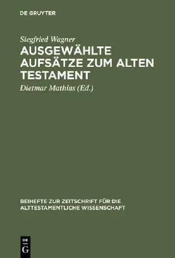 Cover of Ausgewählte Aufsätze Zum Alten Testament