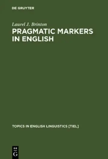 Cover of Pragmatic Markers in English