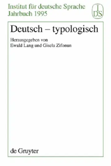 Cover of Deutsch - Typologisch