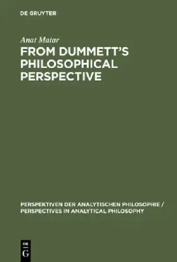 Cover of From Dummett's Philosophical Perspective