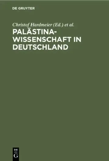 Cover of Palästinawissenschaft in Deutschland