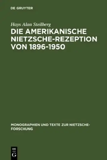 Cover of Die amerikanische Nietzsche-Rezeption von 1896-1950