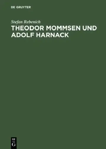 Cover of Theodor Mommsen Und Adolf Harnack