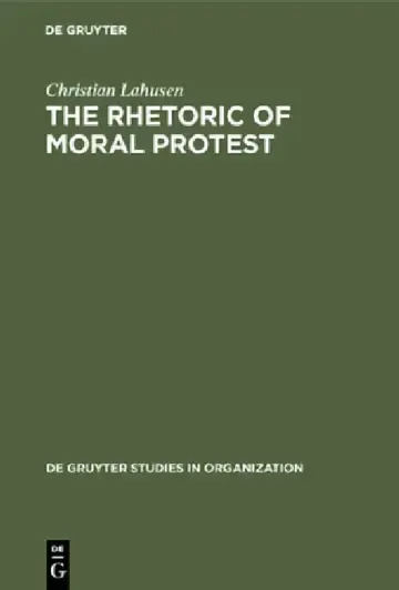 Cover of The Rhetoric of Moral Protest