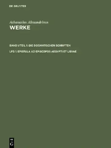 Cover of Epistula AD Episcopos Aegypti Et Libyae
