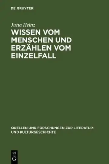 Cover of Wissen vom Menschen und Erzählen vom Einzelfall