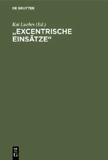 Cover of "Excentrische Einsätze"