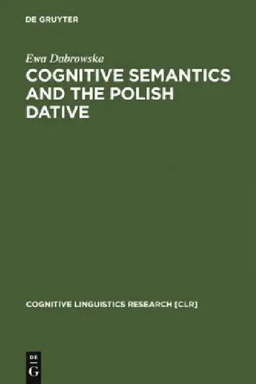 Cover of Cognitive Semantics and the Polish Dative