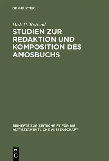Cover of Studien zur Redaktion und Komposition des Amosbuchs