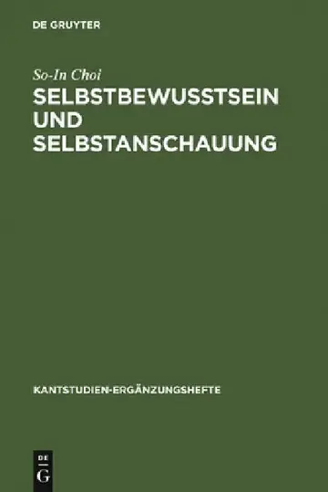 Cover of Selbstbewußtsein Und Selbstanschauung