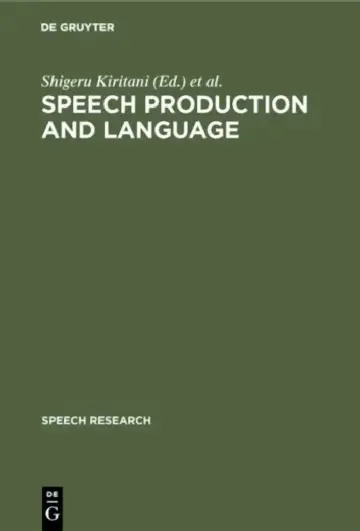 Cover of Speech Production and Language