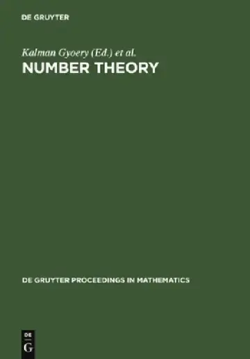 Cover of Number Theory