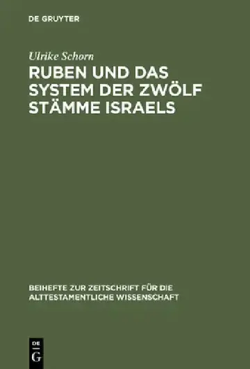 Cover of Ruben Und Das System Der Zwölf Stämme Israels