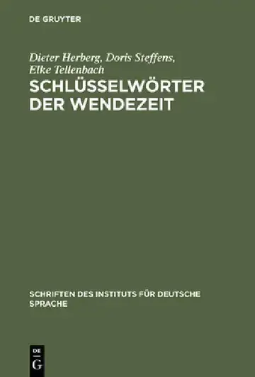 Cover of Schlüsselwörter der Wendezeit