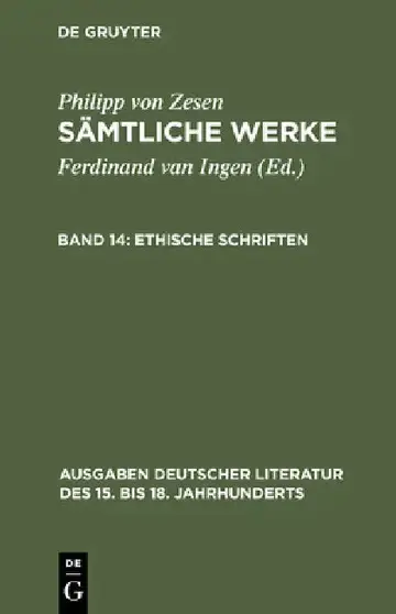 Cover of Ethische Schriften