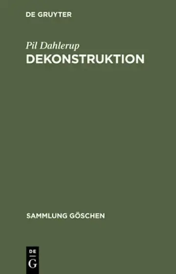 Cover of Dekonstruktion