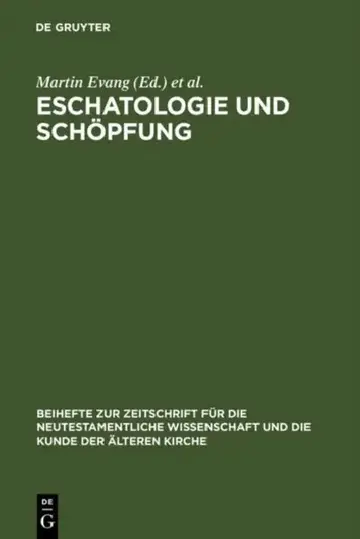 Cover of Eschatologie und Schöpfung