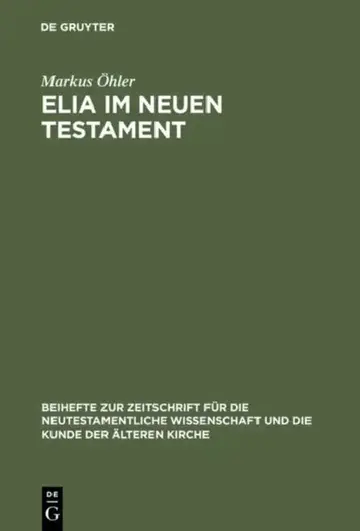 Cover of Elia im Neuen Testament