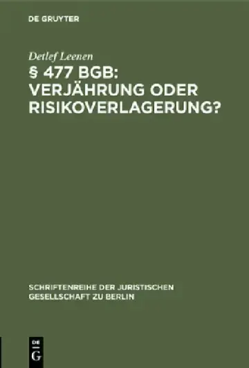 Cover of § 477 Bgb