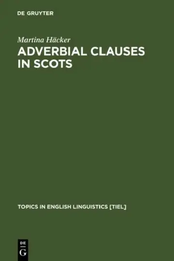 Cover of Adverbial Clauses in Scots