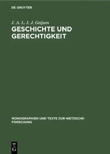 Cover of Geschichte Und Gerechtigkeit
