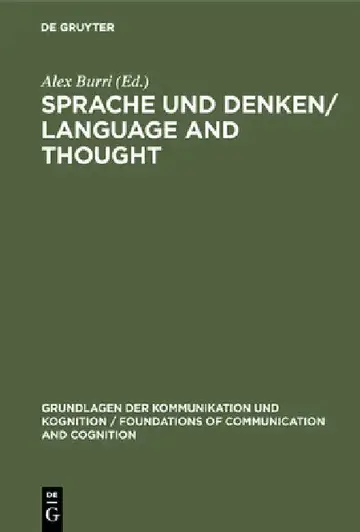 Cover of Sprache Und Denken / Language and Thought