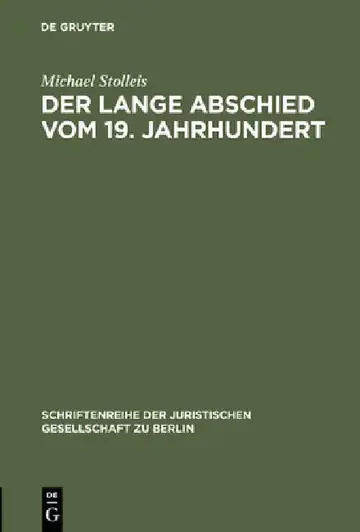 Cover of Der lange Abschied vom 19. Jahrhundert