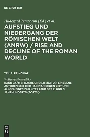 Cover of Sprache Und Literatur. Einzelne Autoren Seit Der Hadrianischen Zeit Und Allgemeines Zur Literatur Des 2. Und 3. Jahrhunderts (Forts.)