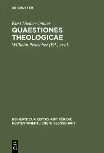 Cover of Quaestiones theologicae