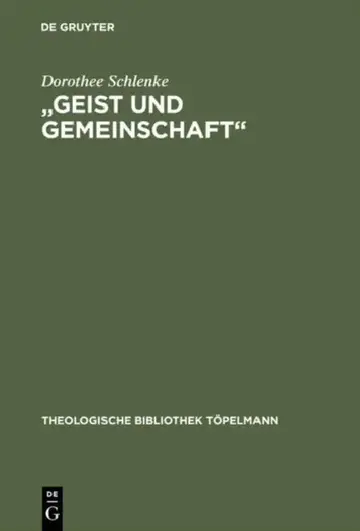 Cover of "Geist Und Gemeinschaft"