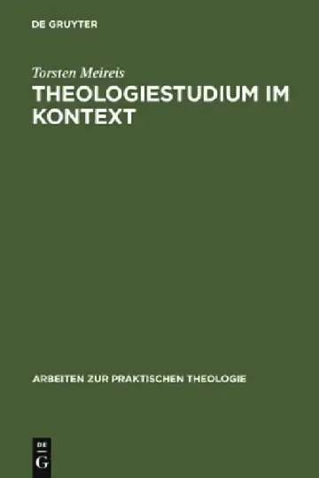 Cover of Theologiestudium im Kontext