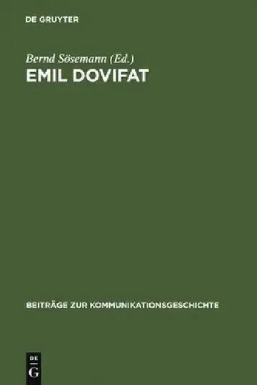 Cover of Emil Dovifat
