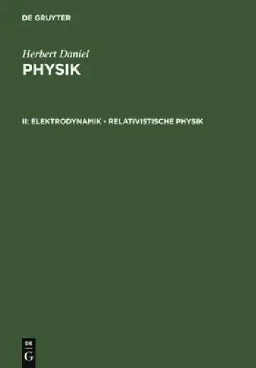 Cover of Elektrodynamik - relativistische Physik