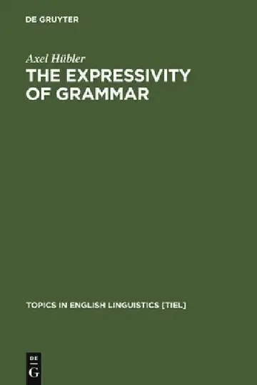 Cover of The Expressivity of Grammar